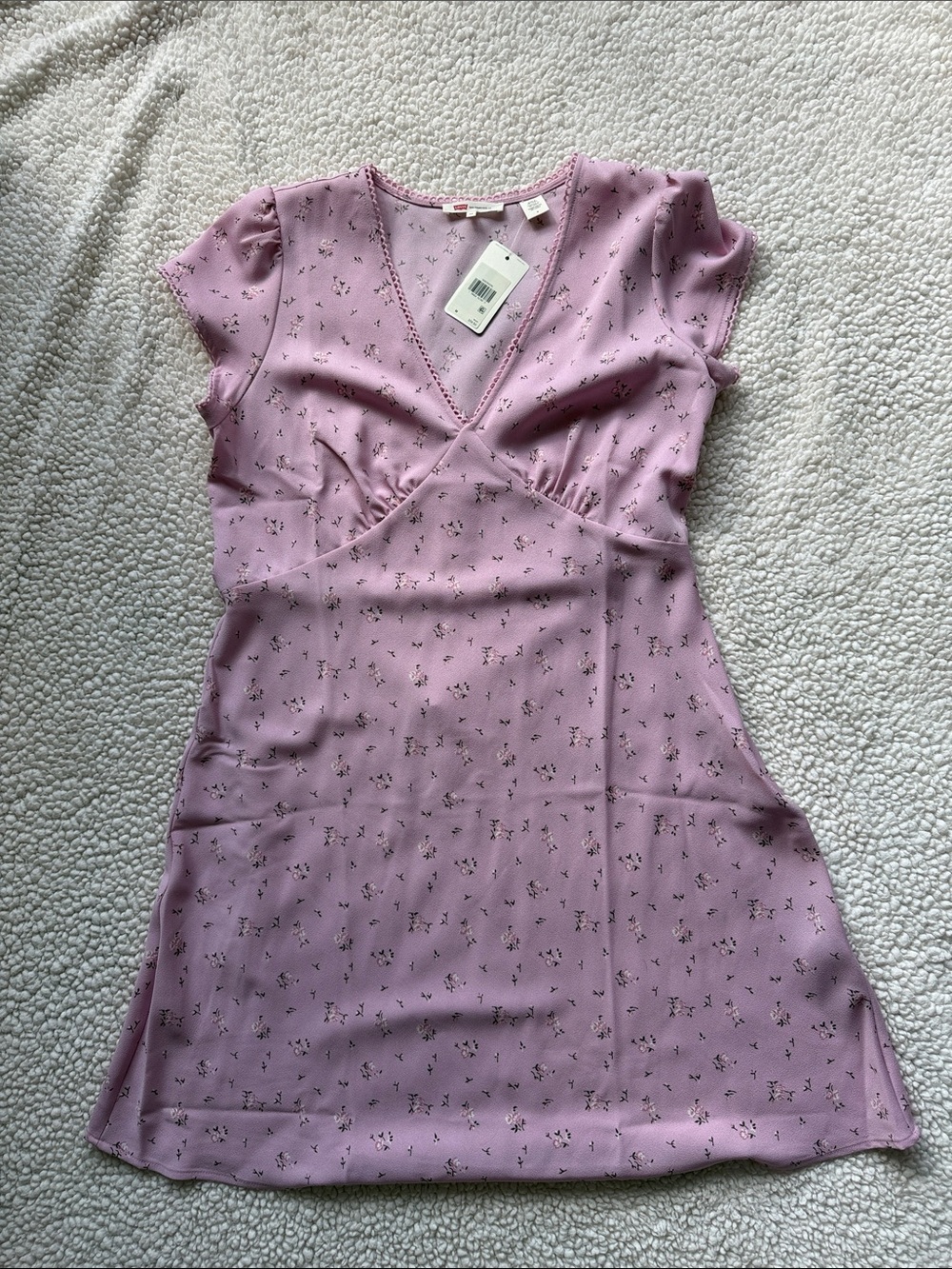 Levi’s MYLA SHORT SLEEVE DRESS Size M NWT Purple